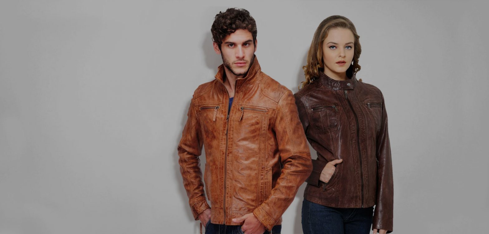 Brown Leather Jacket For Men and Women